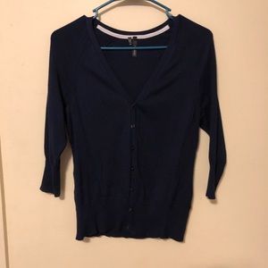 Maurice’s Navy Half Sleeve Cardigan Sweater